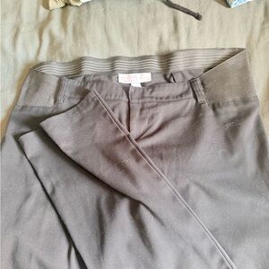 Maternity black business casual skinnies